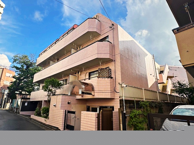 東京都中野区Sマンション：外階タイル洗浄工事　無足場工法